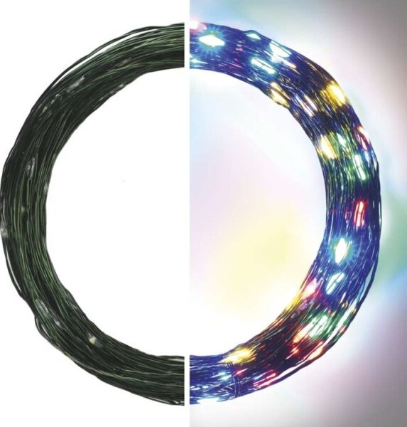 Ghirlandă LED de exterior, 150 LED, 20 m, IP44, multicoloră