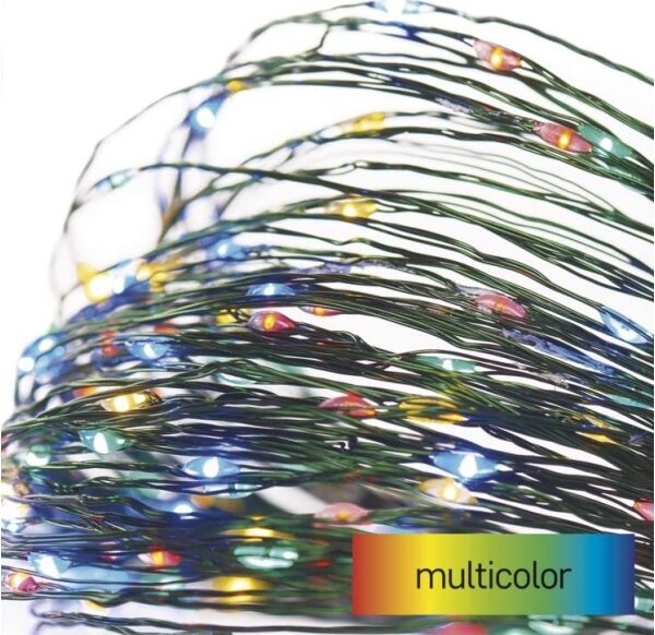Ghirlandă LED de exterior, 150 LED, 20 m, IP44, multicoloră
