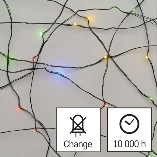 Ghirlandă LED de exterior, 150 LED, 20 m, IP44, multicoloră