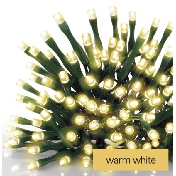 Ghirlandă LED de exterior, 200xLED/8 moduri, 8,6m, IP44, alb cald