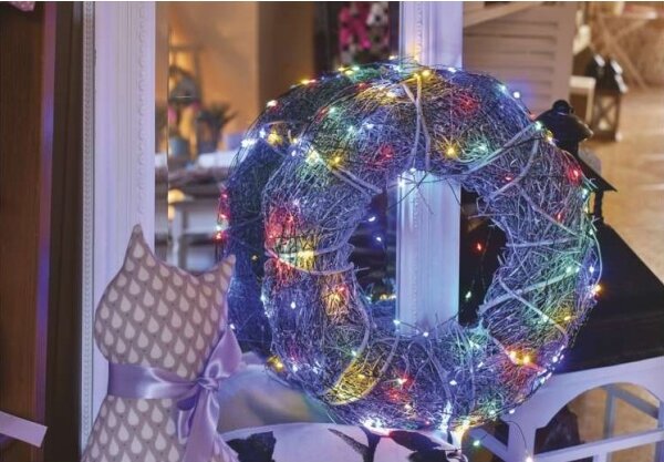 Ghirlandă LED de exterior, 150 LED, 20 m, IP44, multicoloră