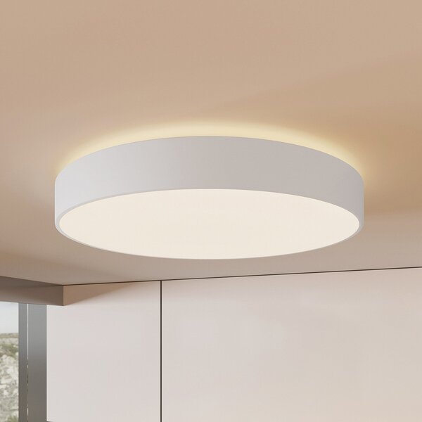 Arcchio plafonieră LED Vanida, alb, Ø 60 cm, sus/jos, reglabil, Alb, Bucătărie, Aluminiu, Modern