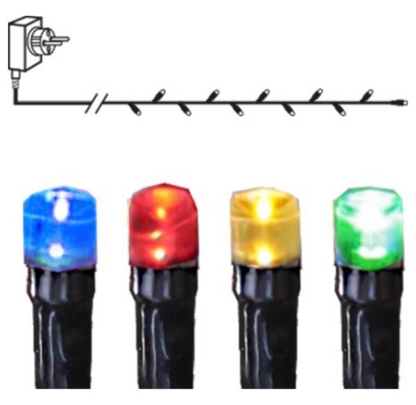 Eglo 410713 - Ghirlandă luminoasă LED pentru exterior, Serie LED, 160 LED, 26 m, IP44, multicoloră
