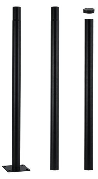 Brilagi - Bară metalică pentru stâlp iluminat exterior URBAN 3 m negru