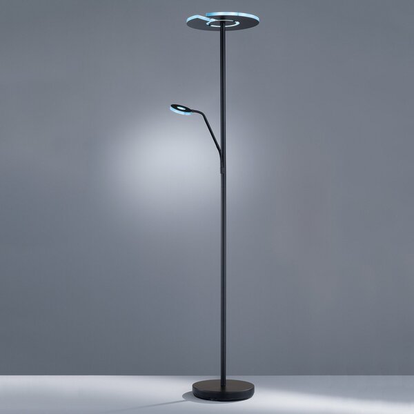 Lampadar LED Dent, negru, 180 cm, CCT, 2 becuri