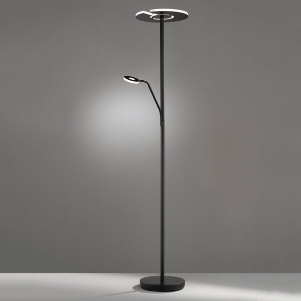 Lampadar LED Dent, negru, 180 cm, CCT, 2 becuri