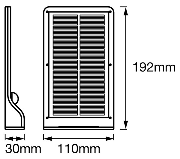 Osram - Aplică solară LED de perete cu senzor DOORLED LED/3W/3,3V IP44