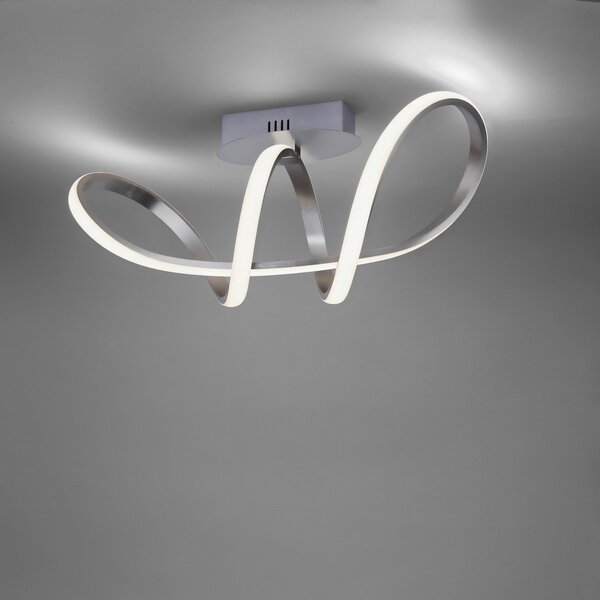 JUST LIGHT. GmbH Plafonieră LED Maria, dimabilă, aluminiu, reglabil, Metalic, dormitor, Metal, Modern