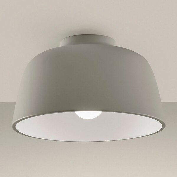LEDS-C4 Miso plafonieră Ø 28,5 cm gri piatră, reglabil, Gri, Camera de zi / sufragerie, Metal, Design