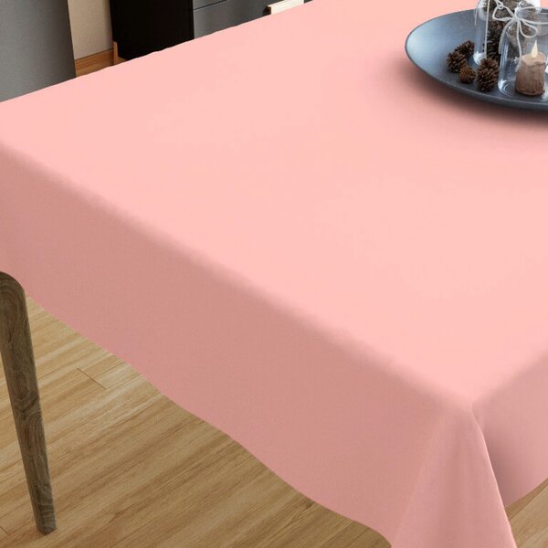 Goldea față de masă din bumbac - roz pastel 50 x 100 cm