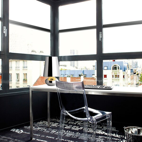 Kartell Cindy lampă de masă LED, platină metalic, Metalic, Camera de zi / sufragerie, Plastic, Design