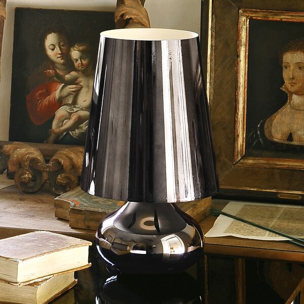 Kartell Cindy lampă de masă LED, platină metalic, Metalic, Camera de zi / sufragerie, Plastic, Design