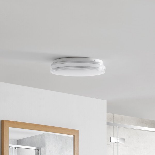 Arcchio Plafonieră de baie Sinovu LED, cromată, 34 cm, Metalic, Baie, Metal, Modern