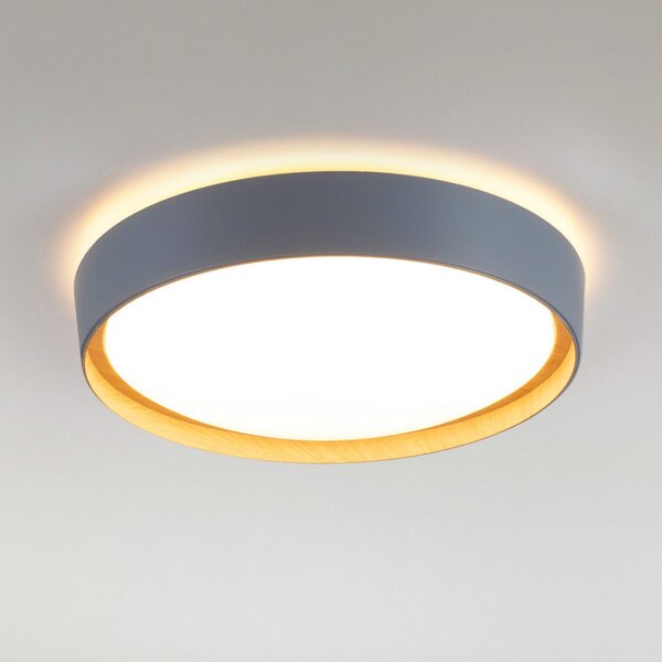 JUST LIGHT. GmbH Plafonieră cu LED Emilia, trei trepte, dimabilă, gri, reglabil, Gri, Camera de zi / sufragerie, Metal, Modern