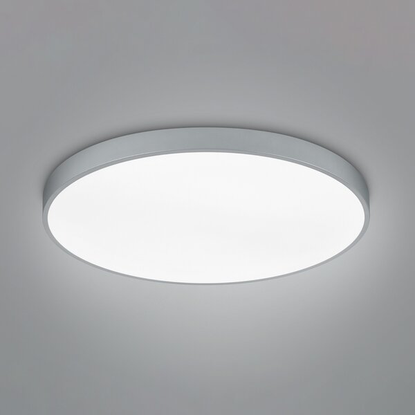 Trio Lighting Plafonieră cu LED Waco, CCT, Ø 75 cm, titan, reglabil, Metalic, Camera de zi / sufragerie, Metal