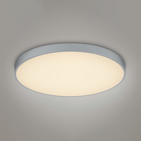 Trio Lighting Plafonieră cu LED Waco, CCT, Ø 75 cm, titan, reglabil, Metalic, Camera de zi / sufragerie, Metal