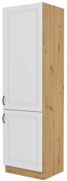 Dulap de bucătărie pentru alimente Sheila 40 DK 210 2F (stejar artisan + alb). 1032478