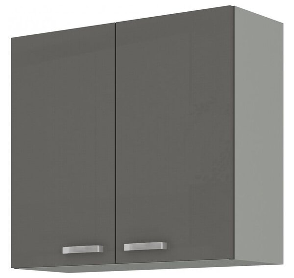 Dulap superior de bucătărie Gonir 80 G 72 2F (gri + gri). 1032712