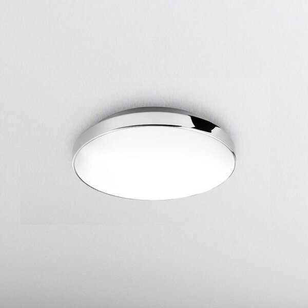 Briloner Plafonieră cu LED Malbona, cadru cromat, Ø 28,5 cm, Metalic, Baie, Metal, Modern