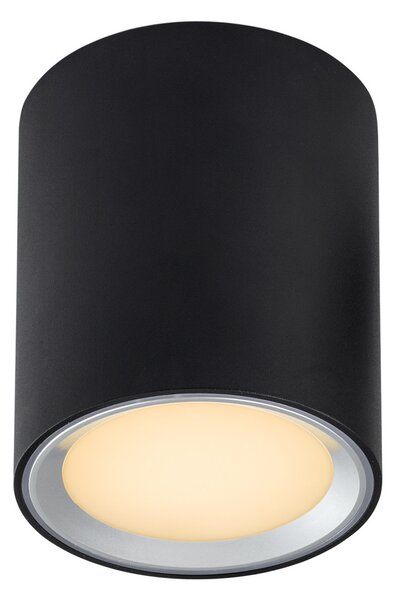 Nordlux Spot LED Fallon long, dimabil 3 trepte, negru/oțel, reglabil, Negru, Camera de zi / sufragerie, Metal