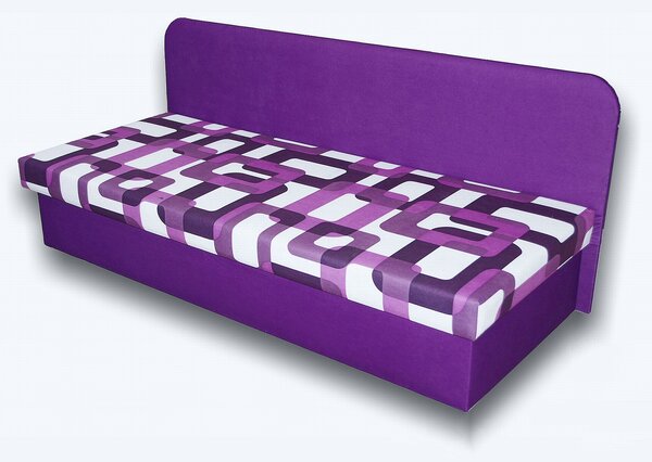 Pat de o persoană (canapea) 80 cm Lady IV (violet 49 + Gusto 10). 793126