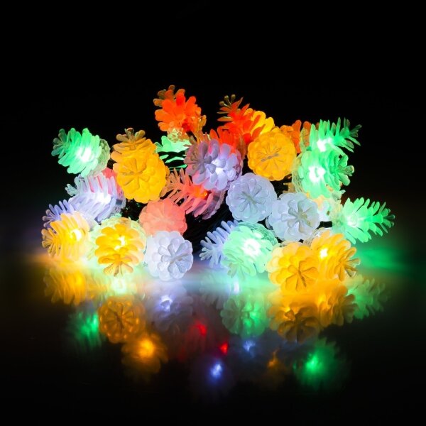 Retlux - Ghirlandă LED pentru exterior, 40 LED, 15 m, IP44, multicoloră