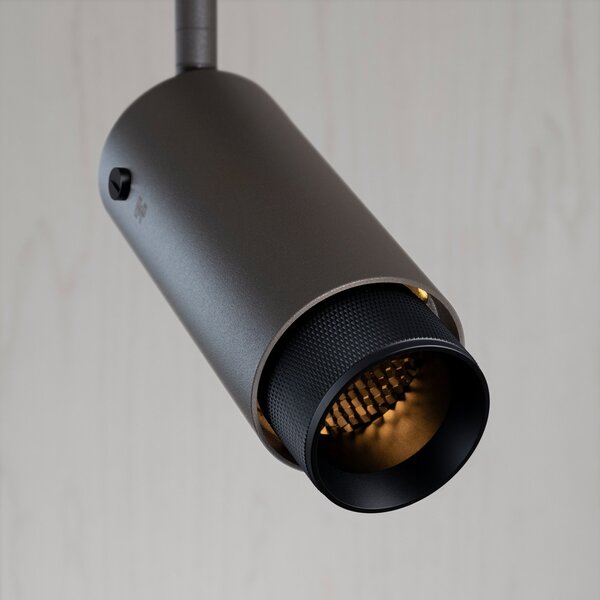 Buster + Punch Exhaust Spot Cross grafit/negru, reglabil, Negru, Camera de zi / sufragerie, Aluminiu, Design