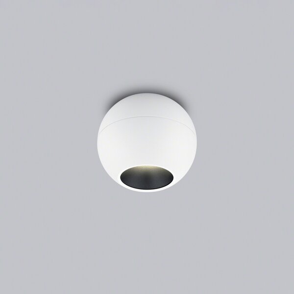 Helestra Eto spot LED tavan Ø10cm 927 alb, reglabil, Alb, Camera de zi / sufragerie, Aluminiu, Modern, glob