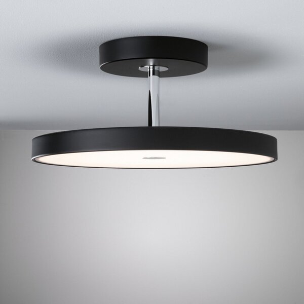 Paulmann Hildor plafonieră LED dim 3 trepte negru, reglabil, Negru, Camera de zi / sufragerie, Metal, Modern