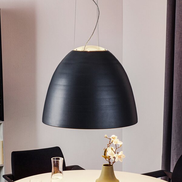 Artemide Nur - lampă suspendată design, reglabil, Negru, Camera de zi / sufragerie, Metal, Design