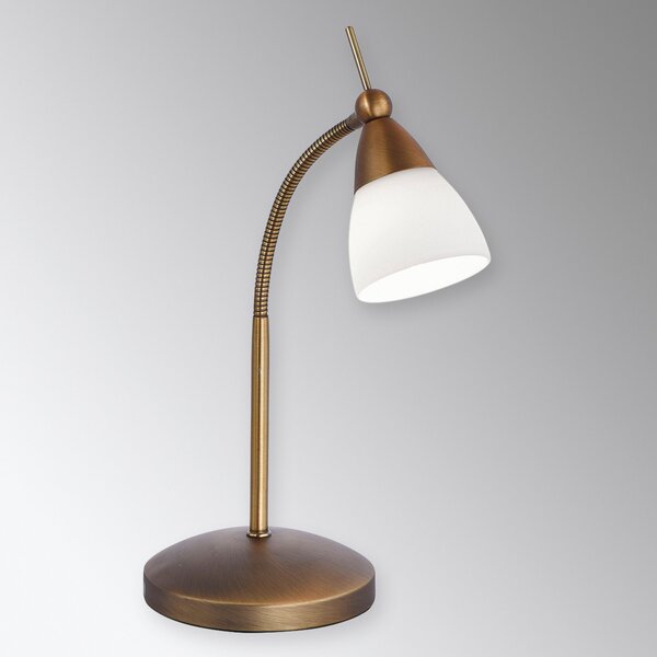 Paul Neuhaus Pino lampă de masă, alamă antică, 45 cm, dimabil, reglabil, Bronz / Alamă Veche, Camera de zi / sufragerie, Metal, Modern