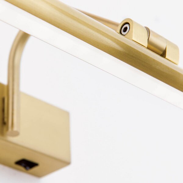 ORION Aplică tablou LED aurie Sofia - 60 cm, Auriu / Alamă, Camera de zi / sufragerie, Metal, Modern