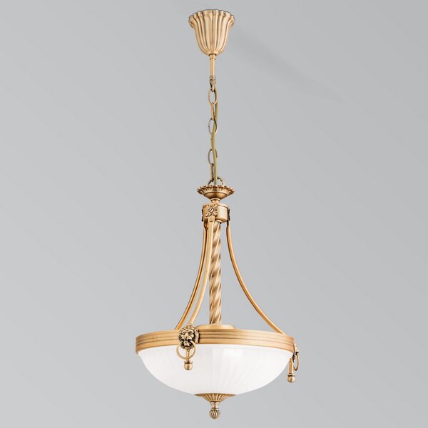 ORION Lampă suspendată tradițională Noam, 34 cm, reglabil, Bronz / Alamă Veche, Camera de zi / sufragerie, Metal, Antichitate