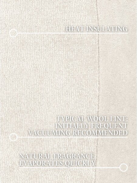 Covor crem țesut manual din amestesc de lână 125x200 cm Kari Organic – Villeroy&Boch