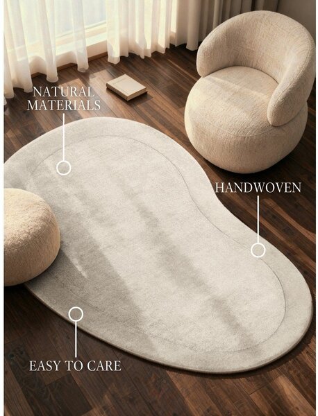 Covor crem țesut manual din amestesc de lână 125x200 cm Kari Organic – Villeroy&Boch
