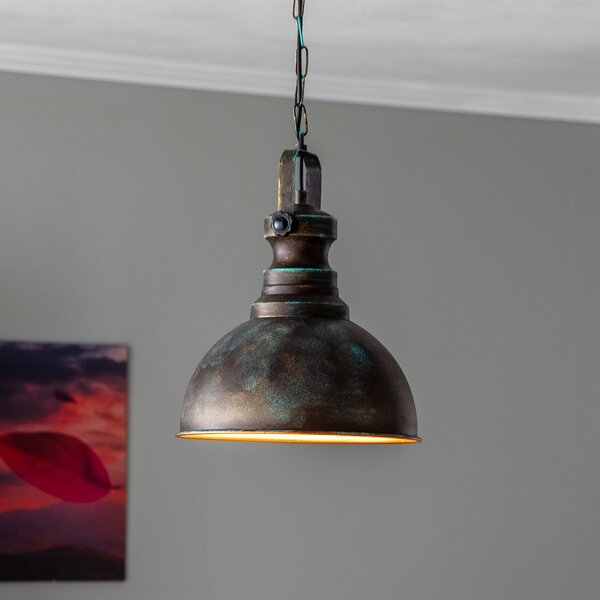 Opviq Lampă suspendată Saglam 3710 1 bec Ø31cm aur antic, reglabil, Camera de zi / sufragerie, Metal, Vintage