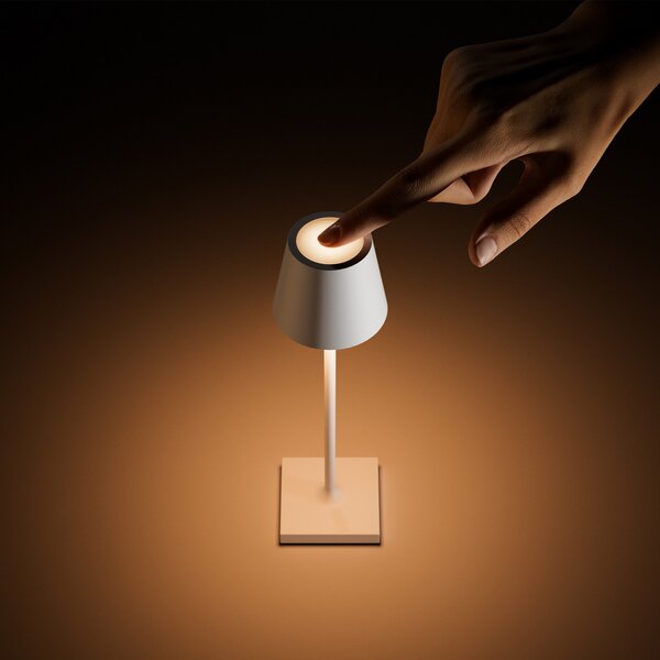 Sigor Nuindie pocket LED lampă de masă reîncărcabilă, grafit, IP54, dimabil, reglabil, Gri, Aluminiu, Modern