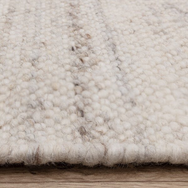 Covor fildeș reversibil, țesut manual din amestesc de lână 160x230 cm Birkdale Ivory – Asiatic Carpets