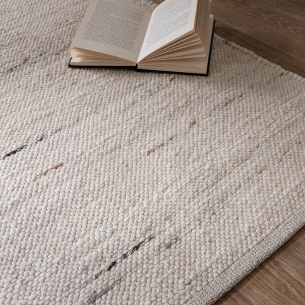 Covor fildeș reversibil, țesut manual din amestesc de lână 160x230 cm Birkdale Ivory – Asiatic Carpets