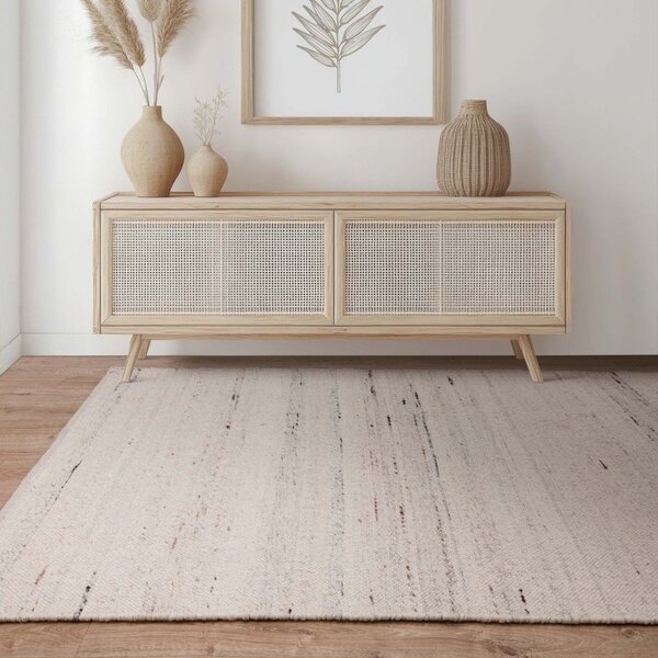 Covor fildeș reversibil, țesut manual din amestesc de lână 160x230 cm Birkdale Ivory – Asiatic Carpets