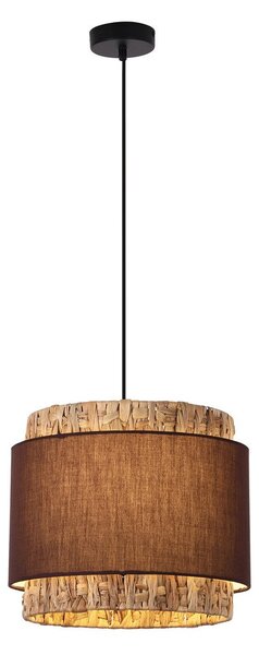 Viokef Lampă suspendată Riviera, reglabil, Maro / Rugină, Camera de zi / sufragerie, Bamboo