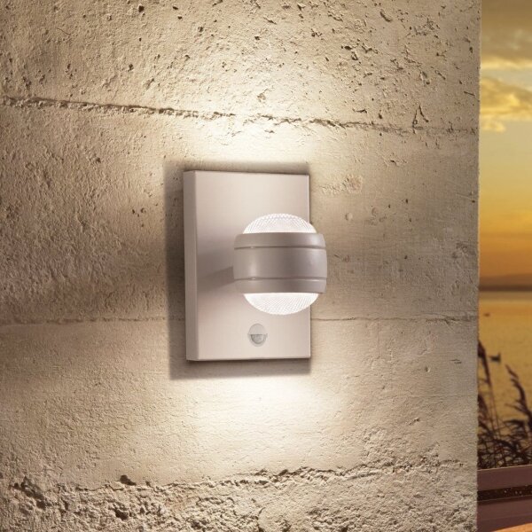 Eglo 96019 - Aplica LED de exterior cu senzor SESIMBA 1, 2xLED/3,7W, IP44