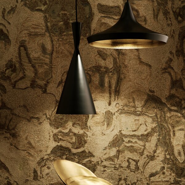 Tom Dixon Beat Tall lampă pendul LED, negru, reglabil, Negru, Camera de zi / sufragerie, Metal, Design