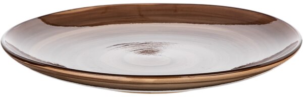 Banquet Set of 6 dessert plates Palas 21.5 cm,brown