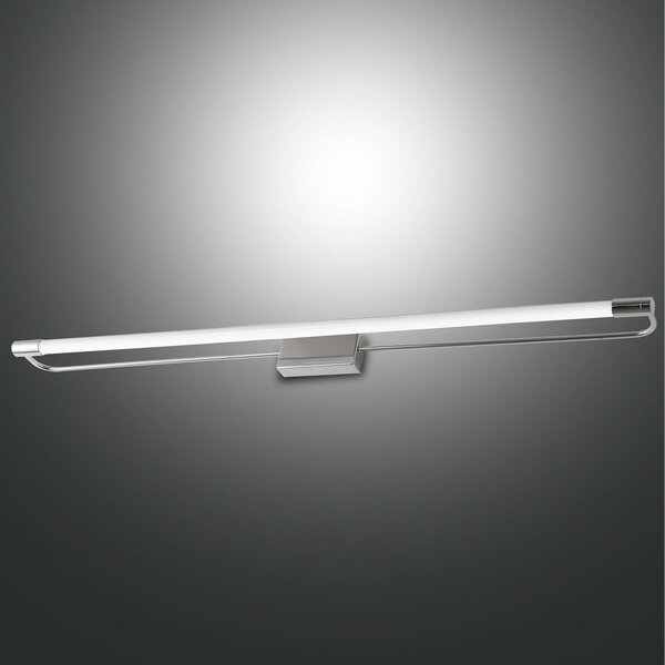 Fabas Luce Aplică de perete LED Rapallo, crom, IP44, 80 cm, Metalic, Hol, Metal, Modern