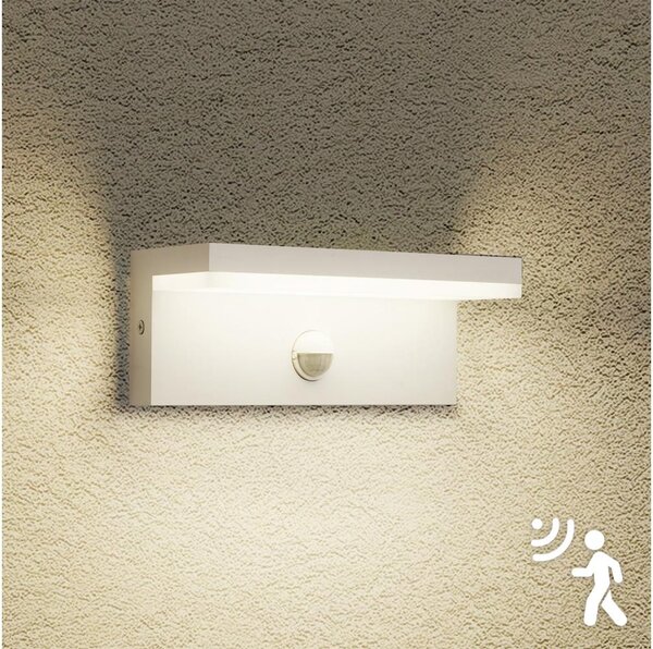 Brilagi - Lampă de perete LED TESSI pentru exterior cu senzor LED/10W/230V albă IP54