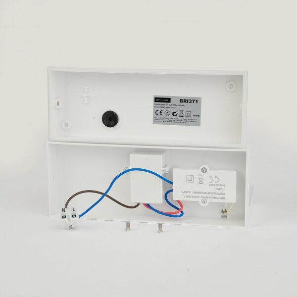 Brilagi - Lampă de perete LED TESSI pentru exterior cu senzor LED/10W/230V albă IP54
