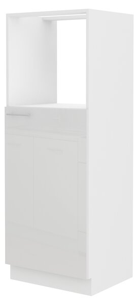 Dulap de bucătărie pentru alimente pentru cuptor Lavera 60 DKPL 162 1F BB (alb + alb lucios). 1032358