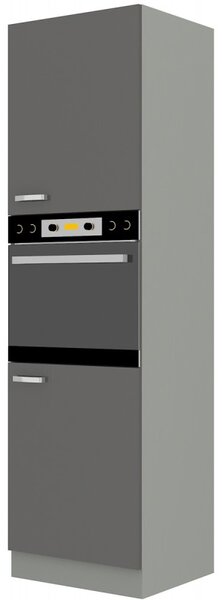 Dulap de bucătărie pentru alimente pentru cuptor Gonir 60 DP 210 2F (gri + gri). 1032719