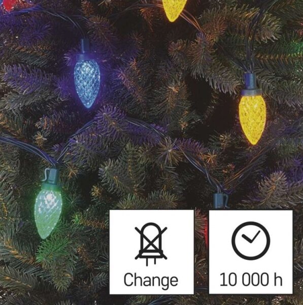 Instalație LED de Crăciun de exterior 50xLED/8 moduri 14,8m IP44 multicolor